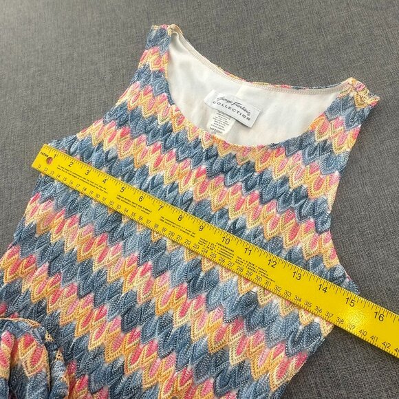 Vintage Giorgio Fiorelli Collection Knit Dress Sleeveless Multicolor Medium USA - Picture 8 of 12